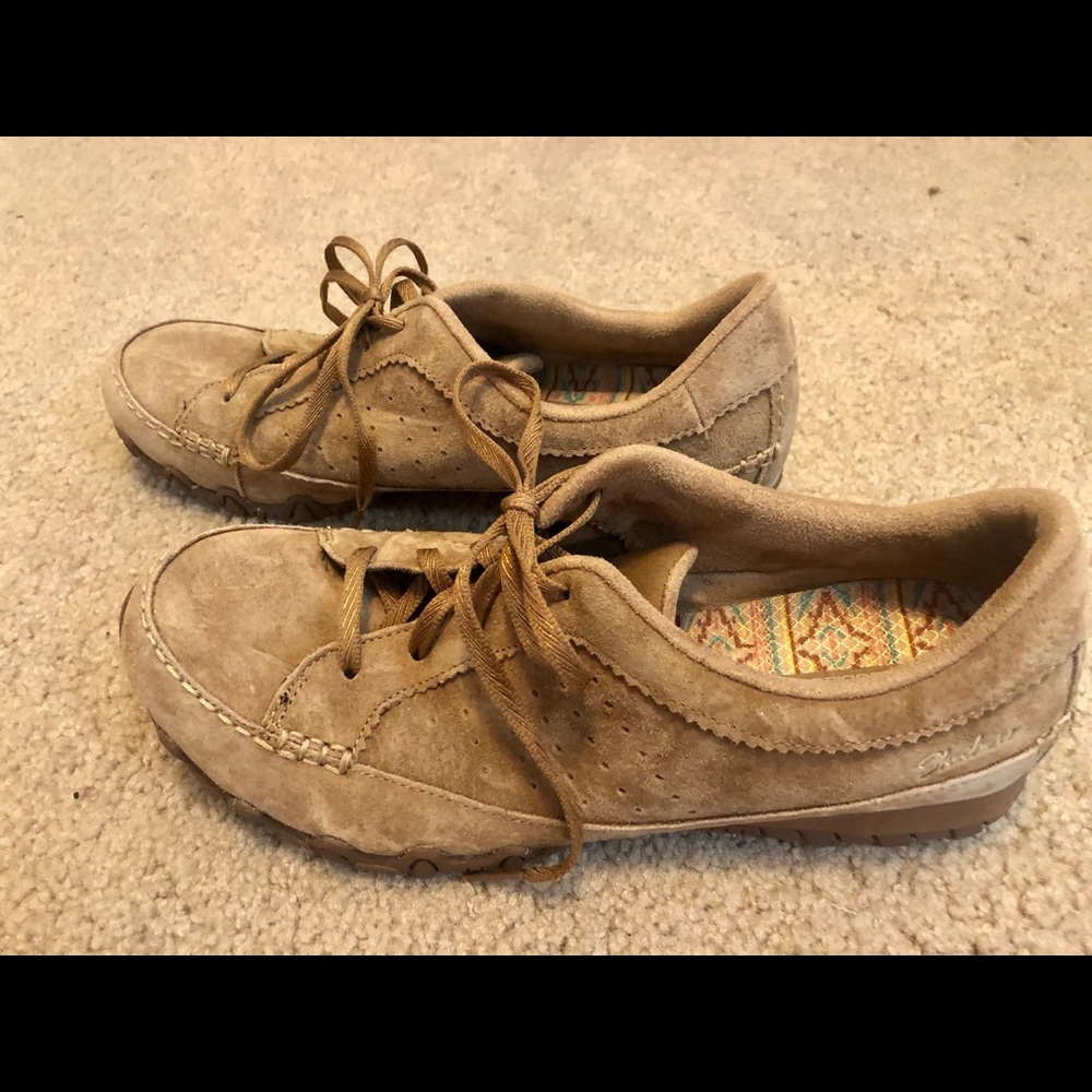 SKECHERS Relaxed Fit Air Cooled Memory Foam Lace Up Loafers 10M